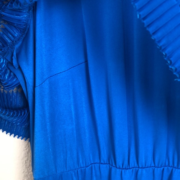 NY Collection Sleeveless Royal Blue Maxi Dress with Textured Detail - Size 3X - Picture 8 of 12